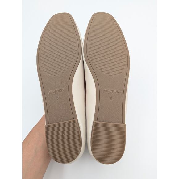Reaction Kenneth Cole Melrose Ballet Flat Round Toe Women's Ivory Size US8 EU39 - Picture 8 of 12
